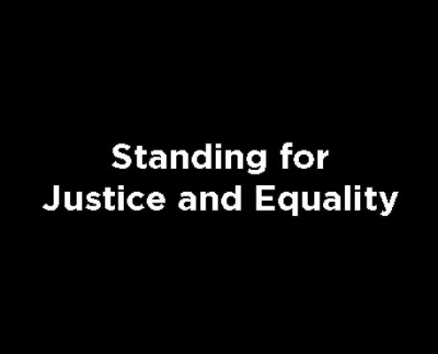 Standing for Justice and Equality Featured
